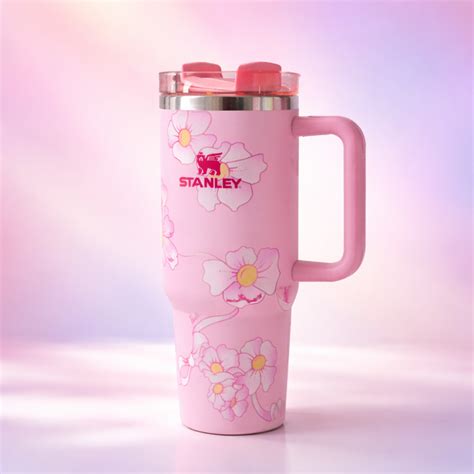 Stanley Pink Floral Tumbler 1.18L – Jorsor
