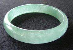 Polished Green Jade Slip-On Bangle Bracelet, 7.25" | Bangle bracelets ...