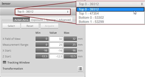 Sensor Panel Software 的图像结果