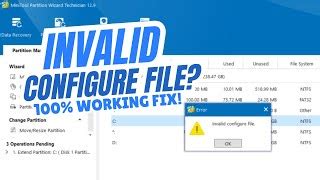 Image result for MiniTool Partition Wizard Invalid Config File