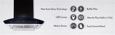 Elica 60 cm 1425 m3/hr Autoclean Kitchen Chimney with 15 Years Warranty ...