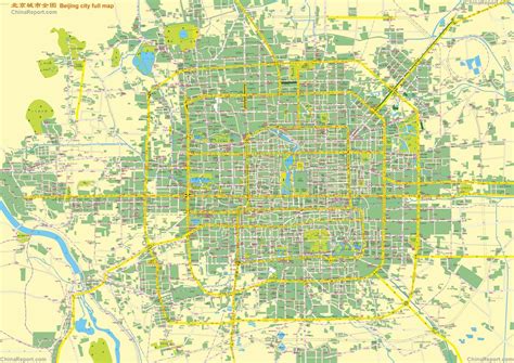 Beijing City Complete and Full Map (overview city entire), by China Report