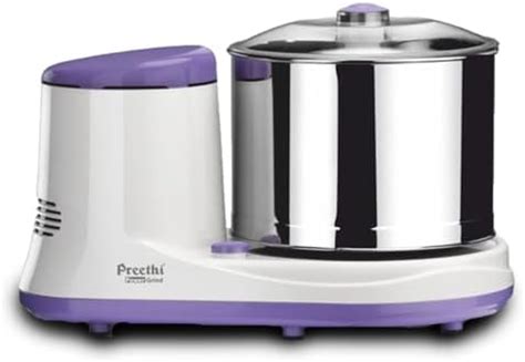 Buy Preethi Power Grind Wet Grinder|150W 2L Stainless Steel Table Top ...