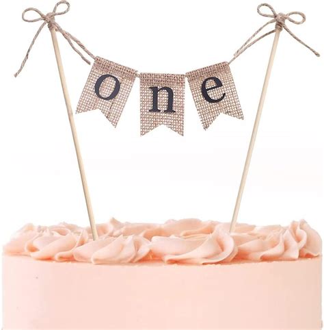 Svm Craft One Cake Topper One Year Cake Topper Handmade | Desertcart INDIA