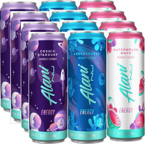 Alani Energy Drink Variety Pack - Cosmic , Watermelon , Breezeberry ...