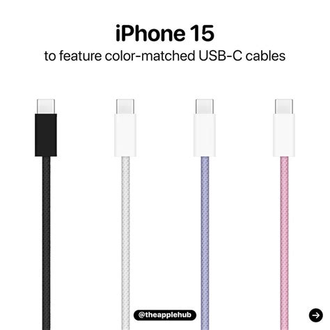 The length of the colorful braided cable for the iPhone 15 is revealed ...