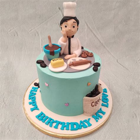 Baker Theme Cake | Chef Cake | Order Custom Cakes in Bangalore ...
