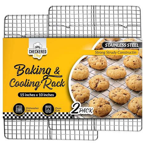 Buy Checkered Chef Cooling Racks for Baking - 10 x 15 Inches ...