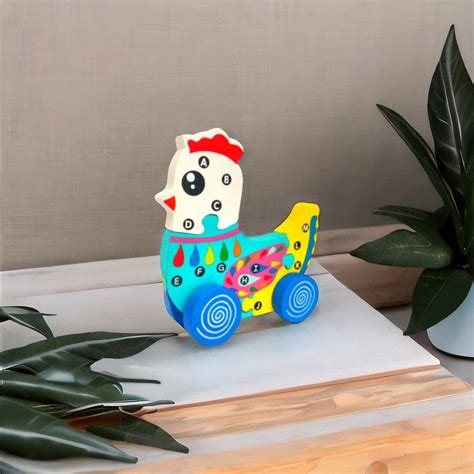Buy Charming Hen Car Theme Wooden Puzzle Blocks (1-2 Years) on Snooplay ...