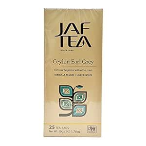 JAF Ceylon Earl Grey Classic Gold Tea, 2g (25 Tea Bags) : Amazon.in ...