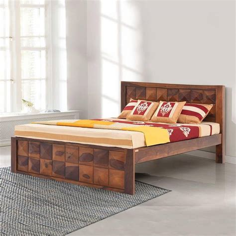 RoyalOak Solid Wood Queen Hydraulic Bed Price in India - Buy RoyalOak ...