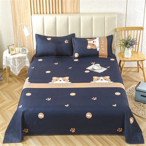 Qinghuai Clearance Queen Printed Microfiber Sheet | Ultra-Soft, Brushed ...