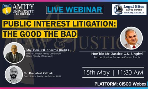 ALS Webinar: 'Public Interest Litigation: The Good The Bad'
