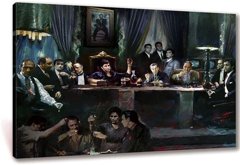 Buy Gangster Last Supper Movie Poster Godfather Scarface Sopranos ...