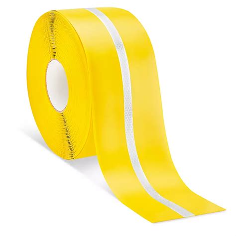 Mighty Line® Reflective Deluxe Safety Tape - 4" x 75', Yellow ...