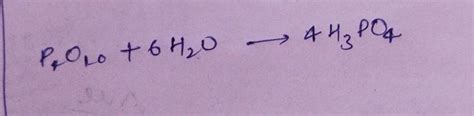 Balance these equation p4o10+h2o->h3po4 - Brainly.in
