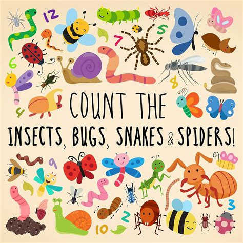 Count the Bugs, Insects, Snakes & Spiders! (Counting Books for Kids ...