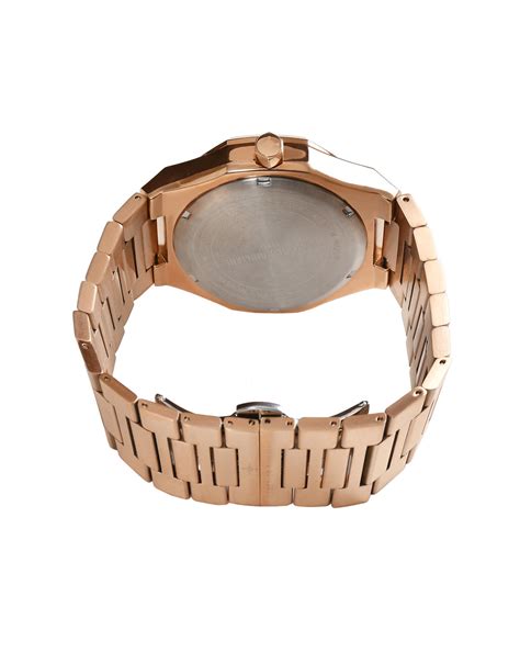 RODERICO GIULIANI ANALOG BLACK DIAL ROSE-GOLD CASE ROSE-GOLD STEEL BRA