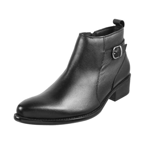 Buy Metro Men Black Leather Chelsea Boot UK/6 EU/40 (19-173) at Amazon.in