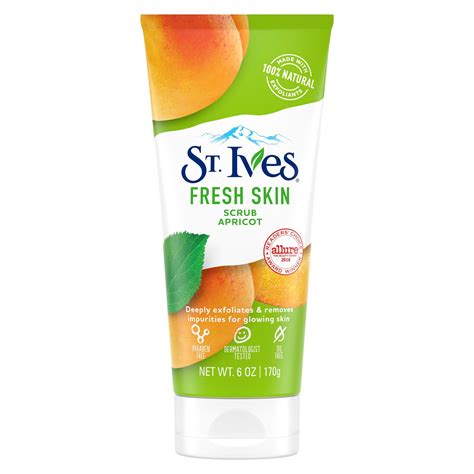 St. Ives Fresh Skin Exfoliating Face Scrub, Apricot Facial Exfoliator 6 ...