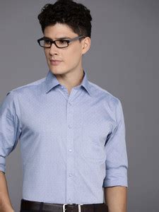 Raymond Men Solid Formal Blue Shirt - Buy Raymond Men Solid Formal Blue ...