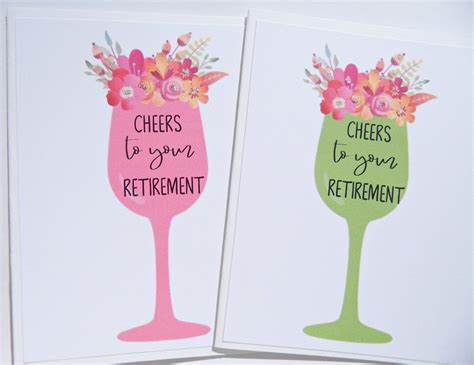 Cheers To Your Retirement Card, Happy Retirement Card, Fun Retirement Card, Co-worker Retirement ...