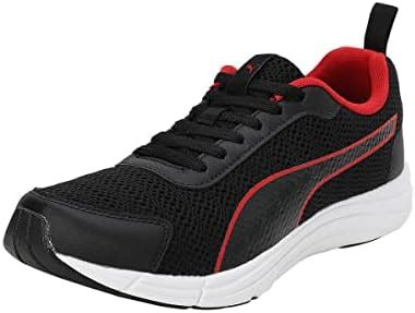 Buy PUMA Mens Marvin Black-High Risk Red Running Shoe - 8UK (37821604 ...