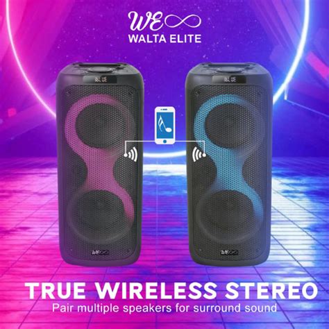 Buy Walta Elite Brio 1350 Party Speaker 50W Audio Output with Bluetooth ...
