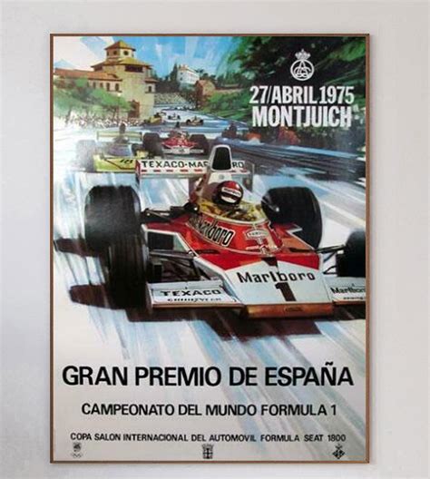 1975 Spanish Grand Prix Original Vintage Poster For Sale at 1stDibs ...