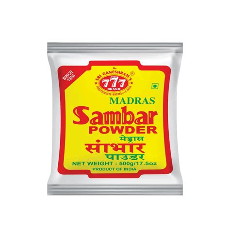 777 Madras Sambar Powder - 500 gm (New Pack of 2) : Amazon.in: Grocery ...