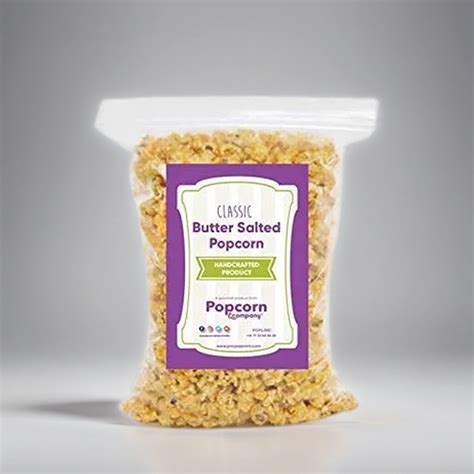 Gourmet Popcorn -Classic Butter Salted Popcorn Pack Made with Whole ...