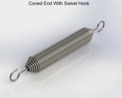 Image result for Coned Tension Spring