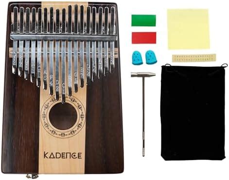 Kadence Kalimba 17 Keys Thumb Piano with pick up Easy to Learn Portable ...