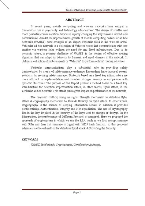 VANET of Networking - ABSTRACT In recent years, mobile computing and ...