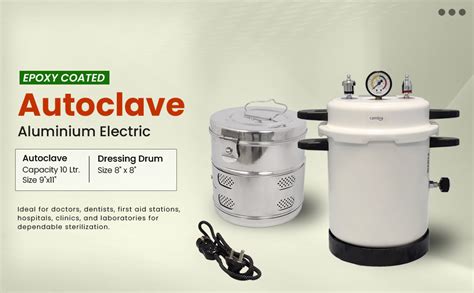 Cambia Autoclave Aluminium Electric Epoxy Coated (Capacity 10 Ltr, Size ...