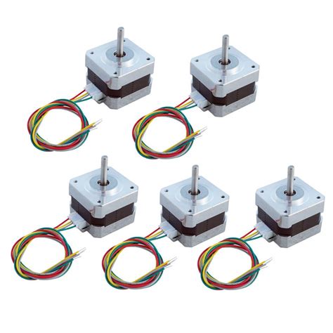 Buy 5 PCS Nema 17 Stepper Motor, Nema 17 Stepper Motor Drive 1.8° Step ...