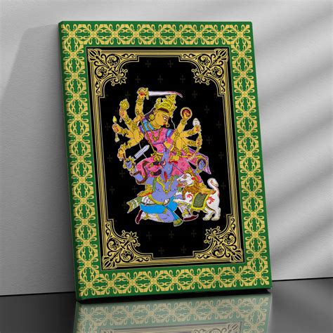 Pattachitra Wall Art For Home Décor Canvas Painting Religious Wall Décor