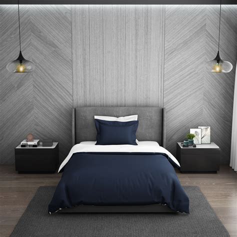Solid Midnight Blue - Dark Blue Hygro Cotton Shell Single Quilt / AC C
