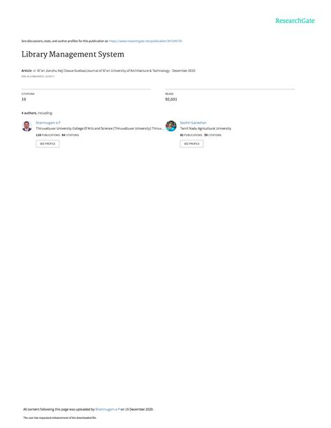 Library Management System - See discussions, stats, and author profiles ...