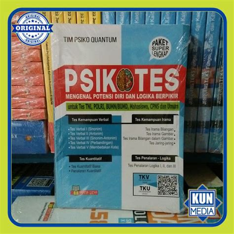 Jual BUKU PSIKOTES (MENGENAL POTENSI DIRI DAN LOGIKA BERPIKIR) - Kota ...