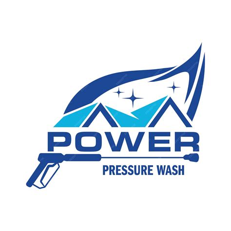 Pressure power wash spray logo design professional power washing illustration vector graphic ...