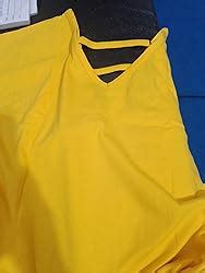 Buy Fabricorn Plain Stylish Black Front Back V-Neck Cotton Tshirt for ...