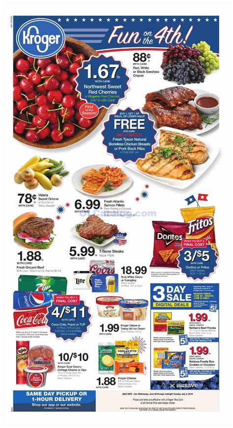 Kroger Weekly Ad June 26 – July 2, 2019. Check Latest Kroger Weekly ad ...