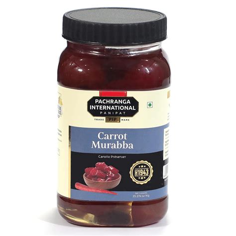 ACHAR PACHRANGA International PIP MURABBA - 1KG (Carrot Murabba ...
