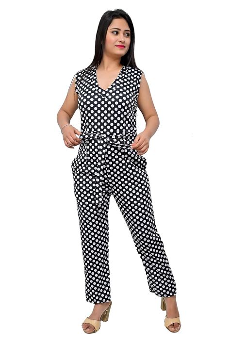 Buy FNOCKS Girls Stretchable Cotton Lycra ONE Piece Ankle Length Jumpsuit