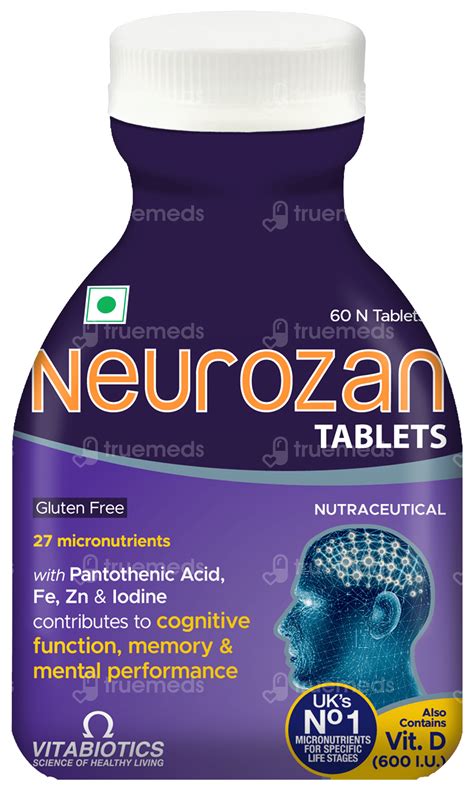 Neurozan Tablet 60 - Uses, Side Effects, Dosage, Price | Truemeds