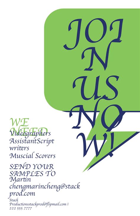 Editable Job Poster Design Template 的图像结果