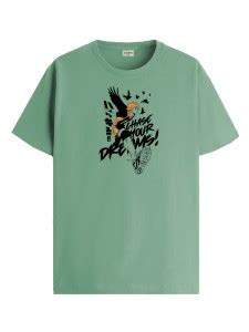 ADRO Graphic Print Men Round Neck Light Green T-Shirt - Buy ADRO ...