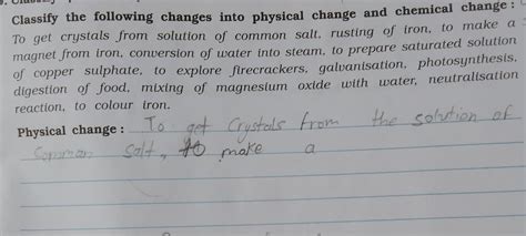 Are the changes physical or chemical?Answer now fast: But don't spamdon ...