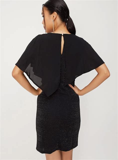 Buy Women Shimmery Capelet Sheath Dress Online at just Rs. 1399.0 ...